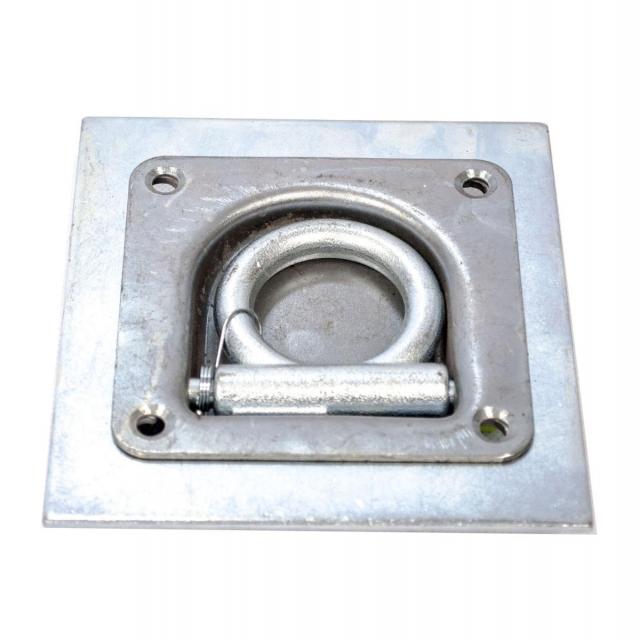 Anneau d'arrimage plaqué zinc pour camion, remorque, fourgon